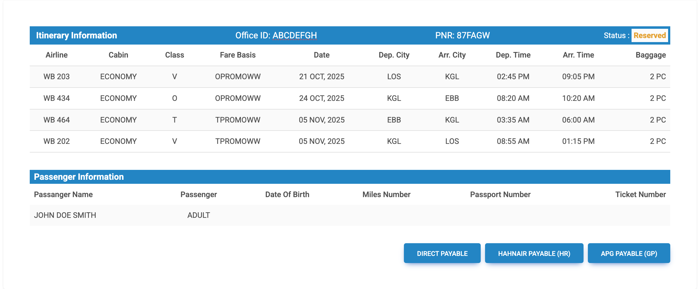 Round Trip Search