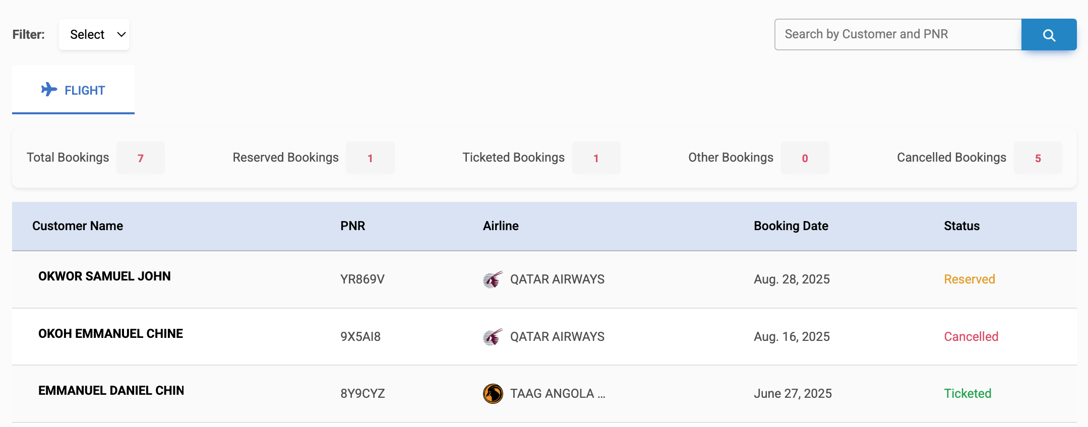 Flight Searh